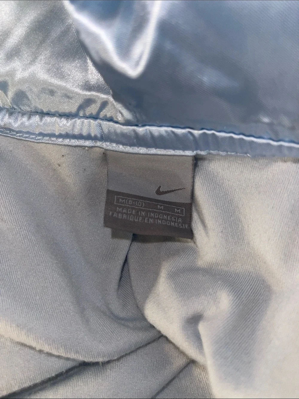 Nike baby blue velour track suit